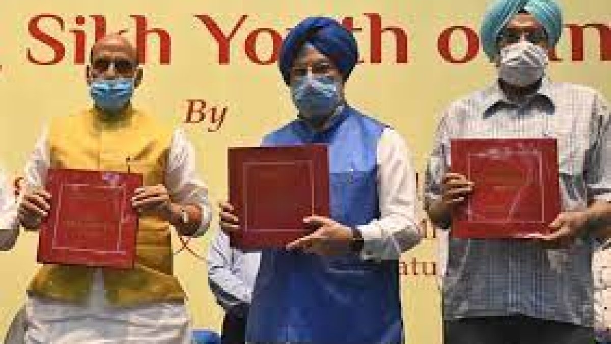 Rajnath Singh launches a book ‘Shining Sikh Youth of India’ written by Dr. Prabhleen Singh