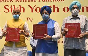 Rajnath Singh launches a book ‘Shining Sikh Youth of India’ written by Dr. Prabhleen Singh