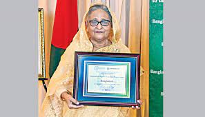 Bangladesh’s PM Sheikh Hasina confers SDG Progress award