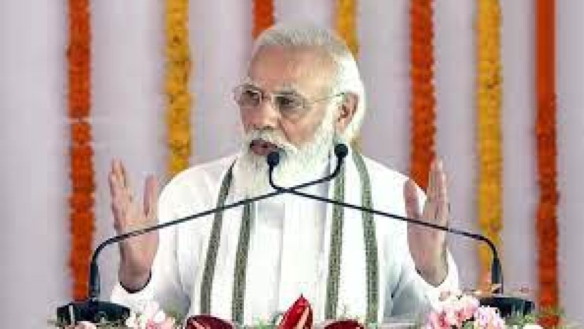 Prime Minister Narendra Modi lays the foundation stone of Raja Mahendra Pratap Singh University in UP’s Aligarh