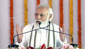 Prime Minister Narendra Modi lays the foundation stone of Raja Mahendra Pratap Singh University in UP’s Aligarh