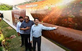 Mohd Azharuddin unveils world’s largest cricket bat in Hyderabad