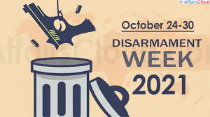 Disarmament Week 2021: October 24 to 30