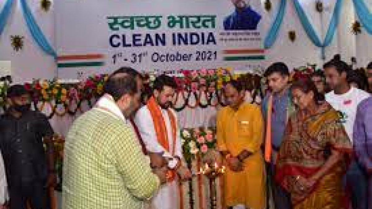 Union Minister Anurag Thakur launches month-long nationwide ‘Clean India Programme’ in October 2021