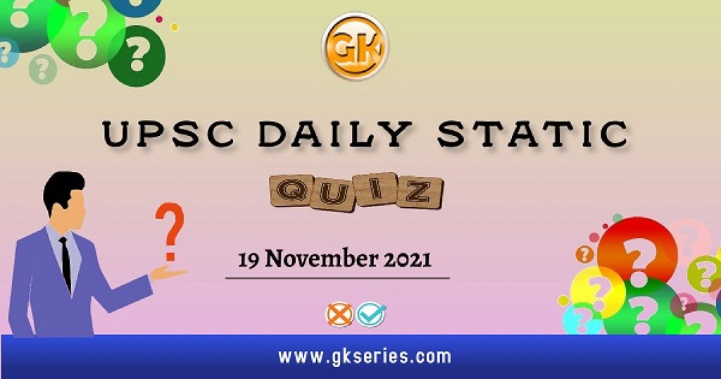 UPSC Daily Static Quiz