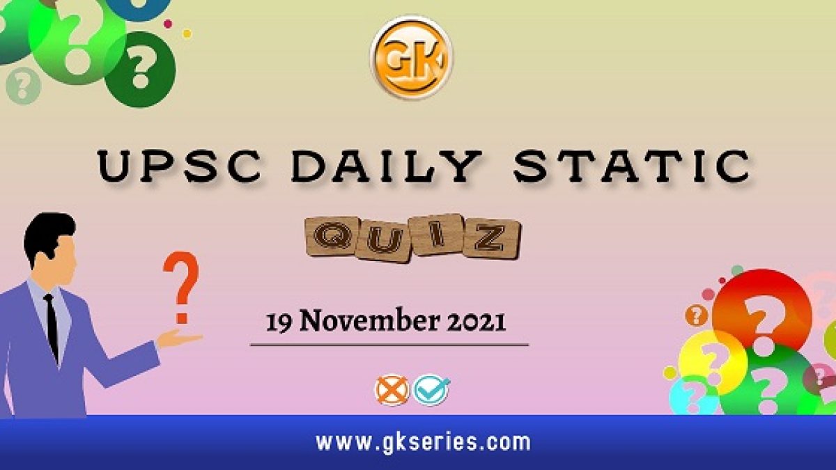 UPSC Daily Static Quiz
