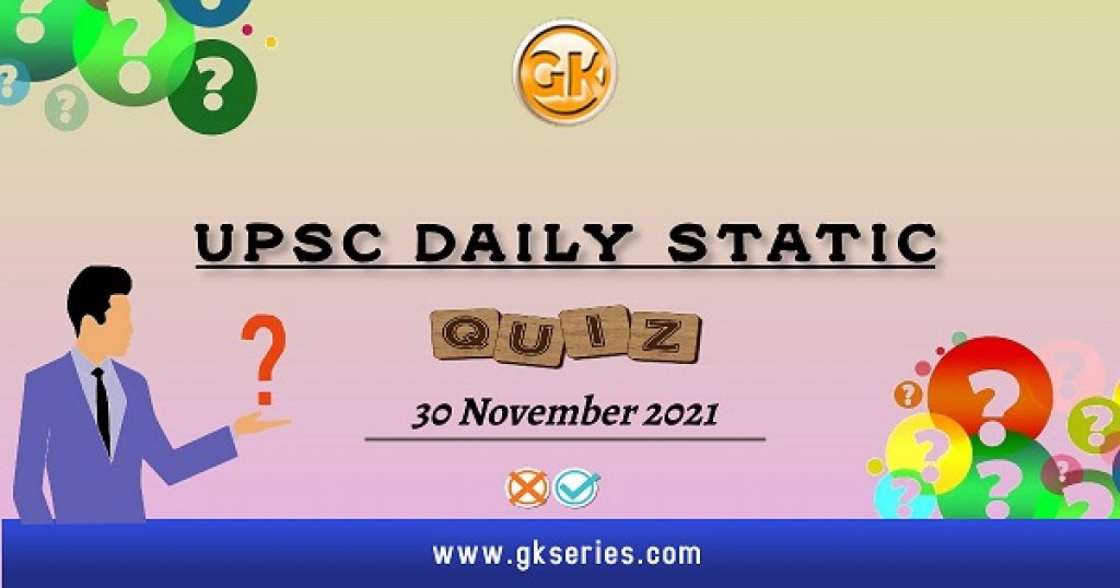 UPSC Daily Static Quiz
