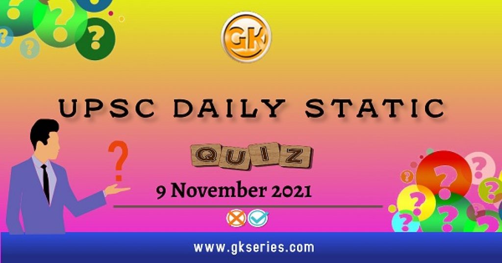 UPSC Daily Static quiz