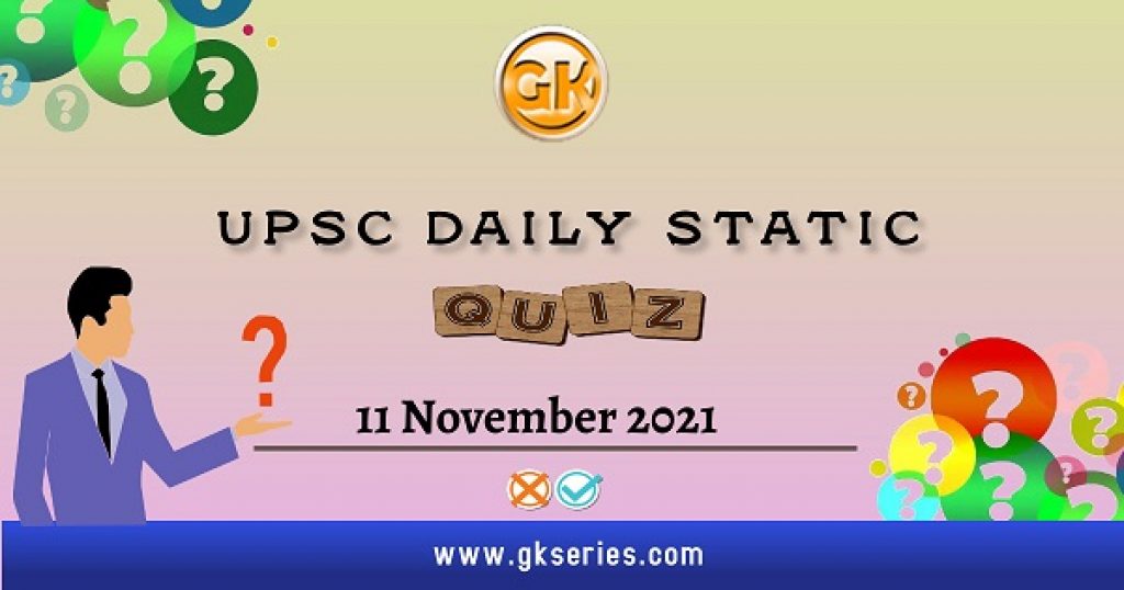 UPSC Daily Static Quiz