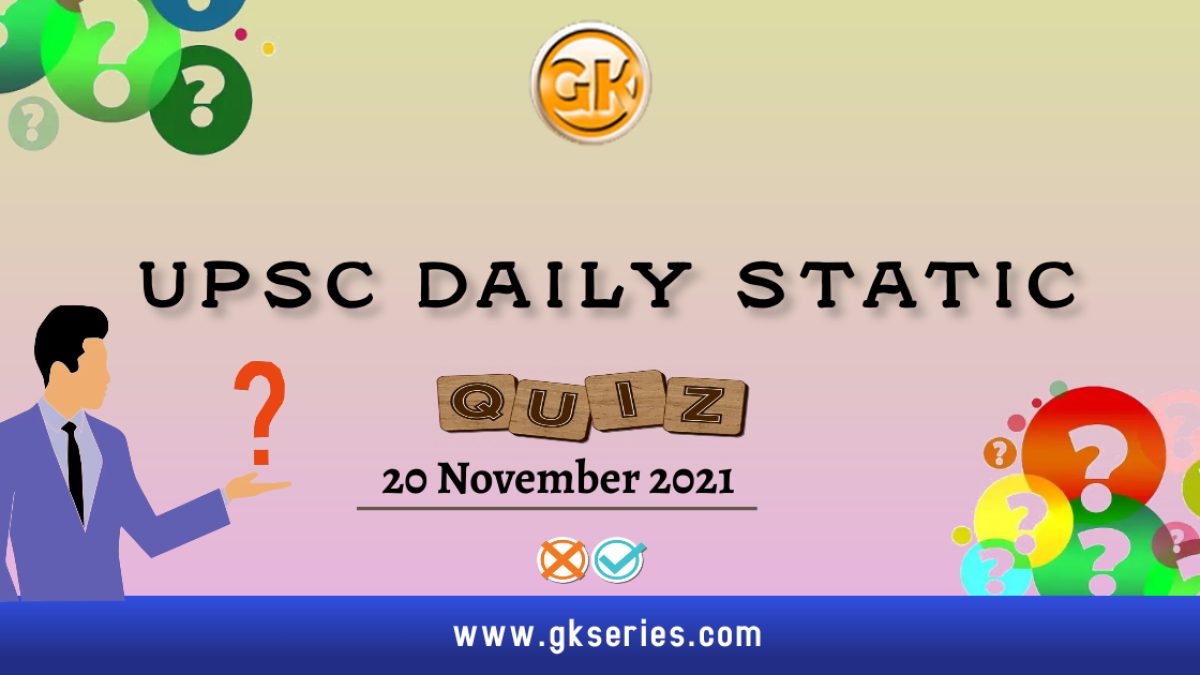 UPSC Daily Static Quiz