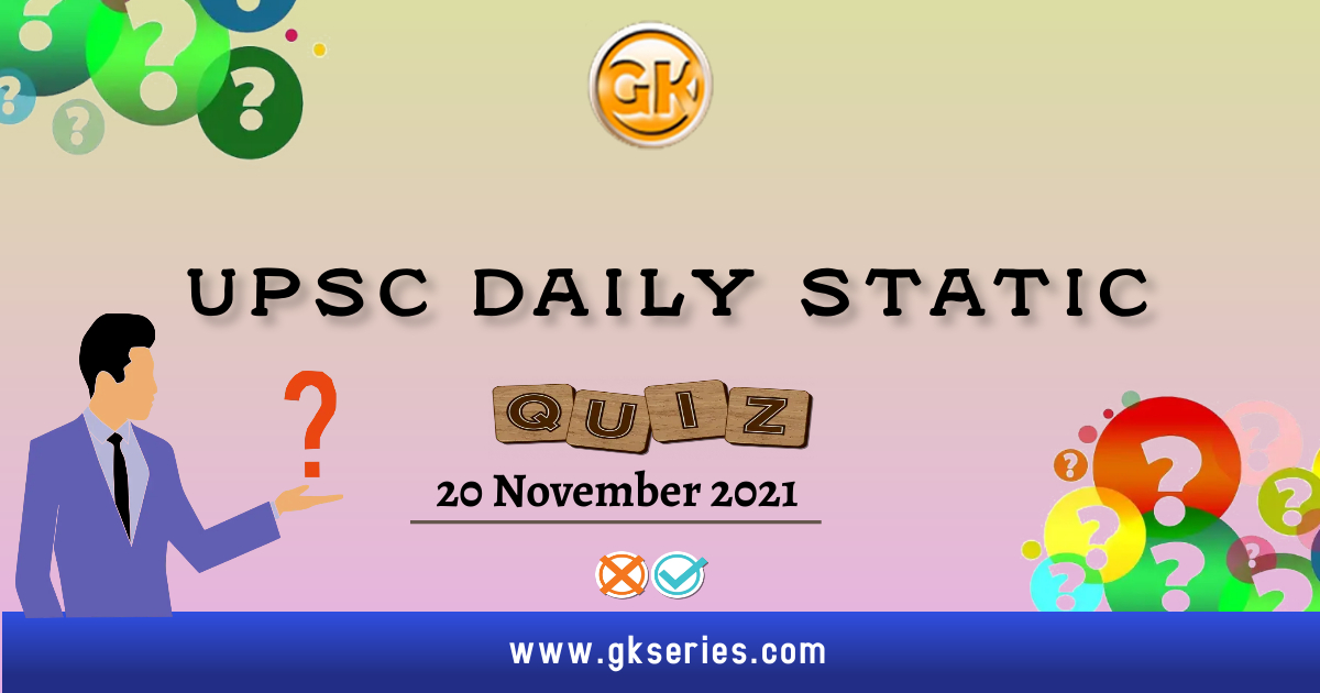 UPSC Daily Static Quiz