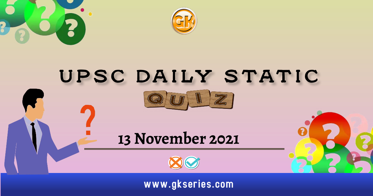UPSC Daily Static Quiz
