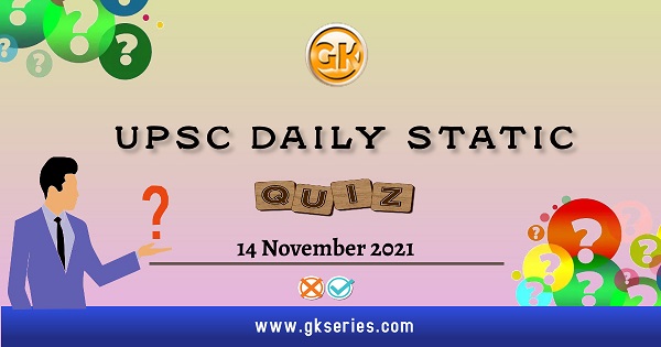 UPSC Daily Static Quiz