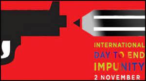 International Day to End Impunity for Crimes against Journalists: 02 November