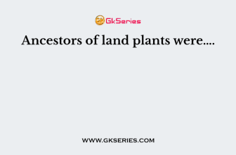 Ancestors of land plants were….