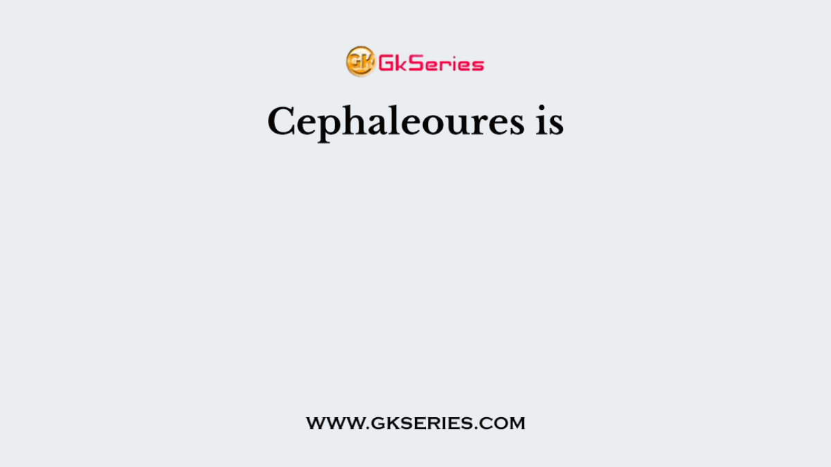 Cephaleoures is