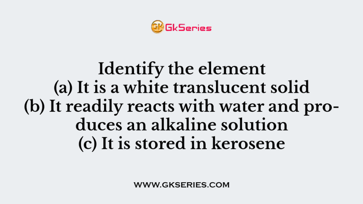 Identify the element