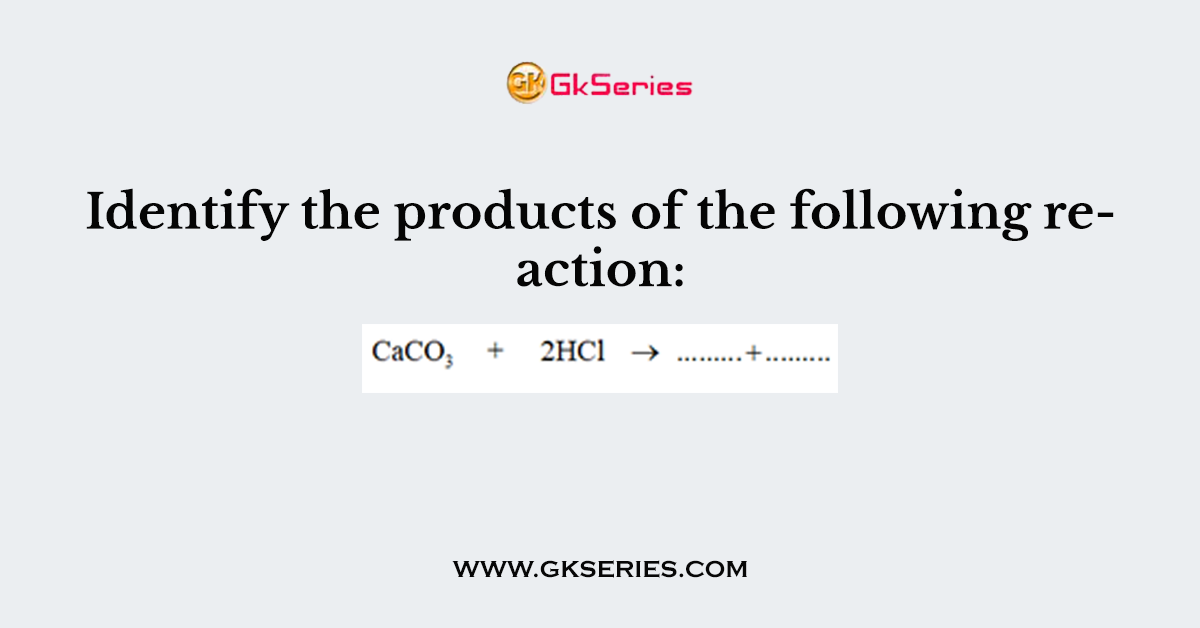 Identify the products of the following reaction: