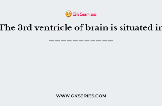 The 3rd ventricle of brain is situated in ___________