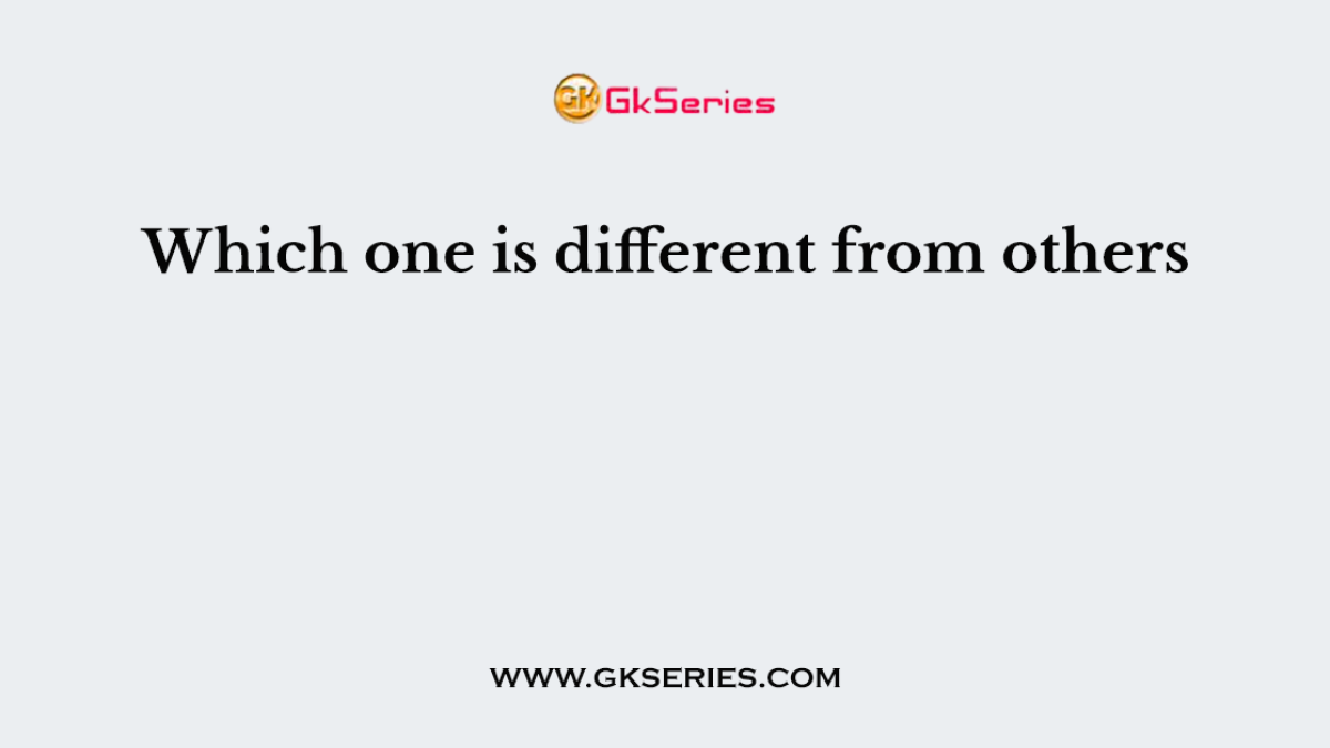 Which one is different from others