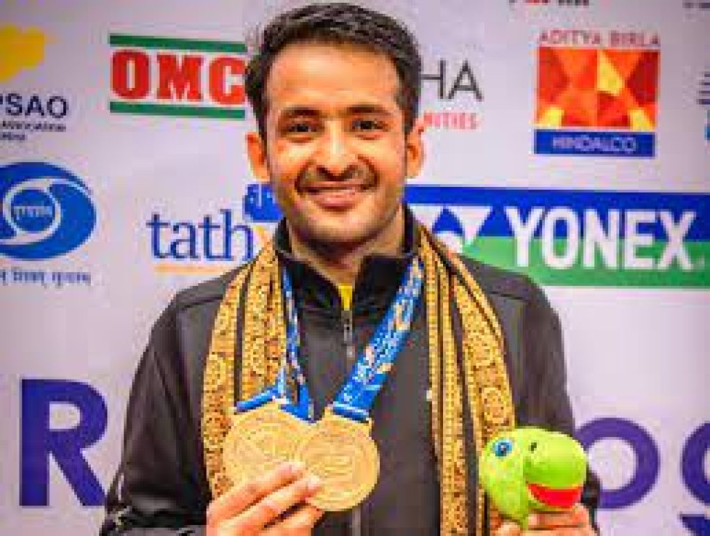 Nitesh Kumar wins double gold at 4th Para-Badminton National Championship