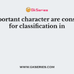 All important character are considered for classification in