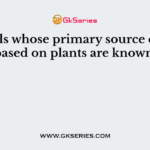 Animals whose primary source of food is based on plants are known as