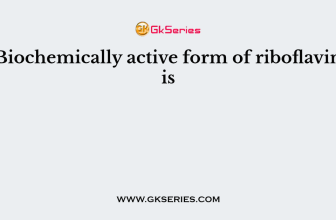 Biochemically active form of riboflavin is