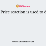 Carr-Price reaction is used to detect