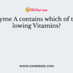 Coenzyme A contains which of the following Vitamins?