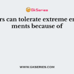 Conifers can tolerate extreme environments because of