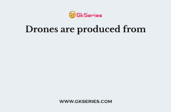 Drones are produced from