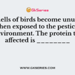 Eggshells of birds become unusually thin when exposed to the pesticides in their environment. The protein that gets affected is ________