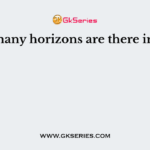 How many horizons are there in soils?
