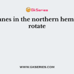 Hurricanes in the northern hemisphere rotate