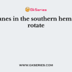 Hurricanes in the southern hemisphere rotate