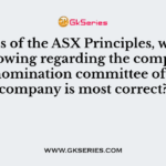 In terms of the ASX Principles, which of the following regarding the composition of the nomination committee of a listed company is most correct?