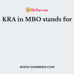 KRA in MBO stands for