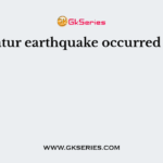Latur earthquake occurred in