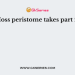 Moss peristome takes part in