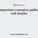 Most important causative pollutant of soil maybe