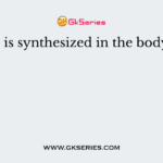 Niacin is synthesized in the body from