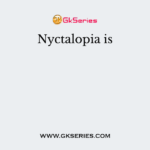Nyctalopia is