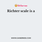 Richter scale is a