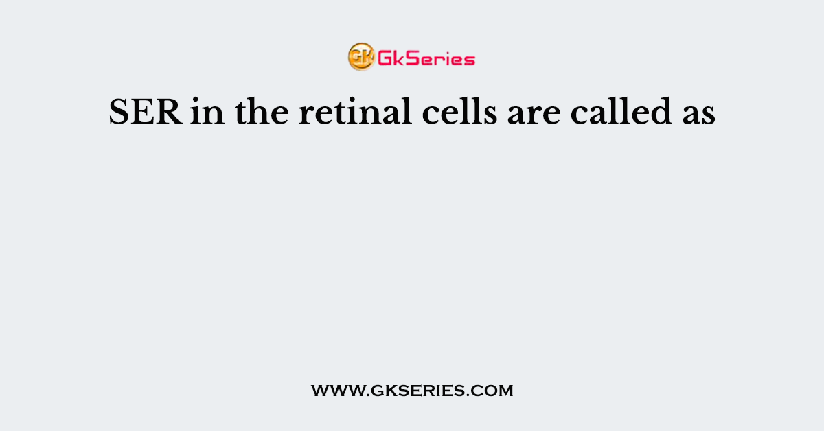 SER in the retinal cells are called as