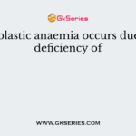 Sideroblastic anaemia occurs due to the deficiency of