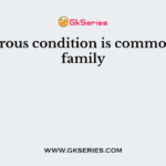 Synandrous condition is common in the family