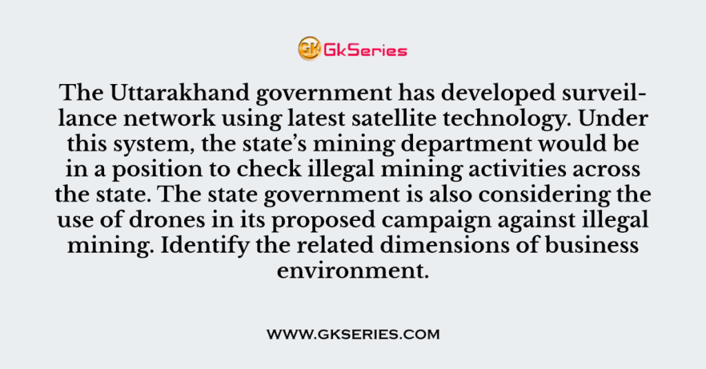 The Uttarakhand government has developed surveillance network using latest satellite technology