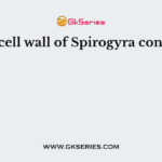 The cell wall of Spirogyra contains