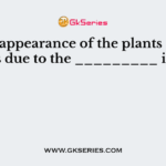 The disappearance of the plants and animals is due to the _________ in water